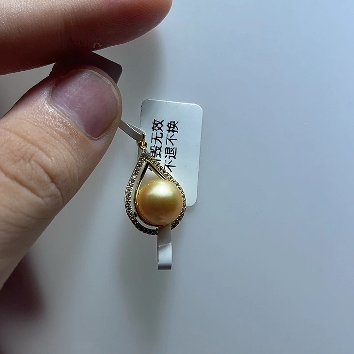 颈饰银S925镶嵌海水珍珠