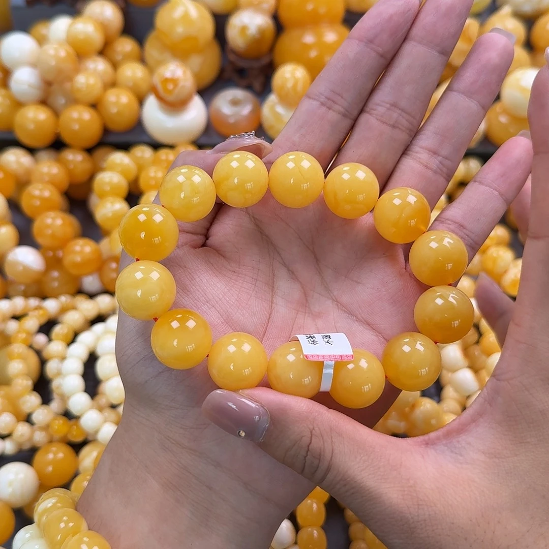 蜜蜡未镶嵌珠宝奇石同料18mm