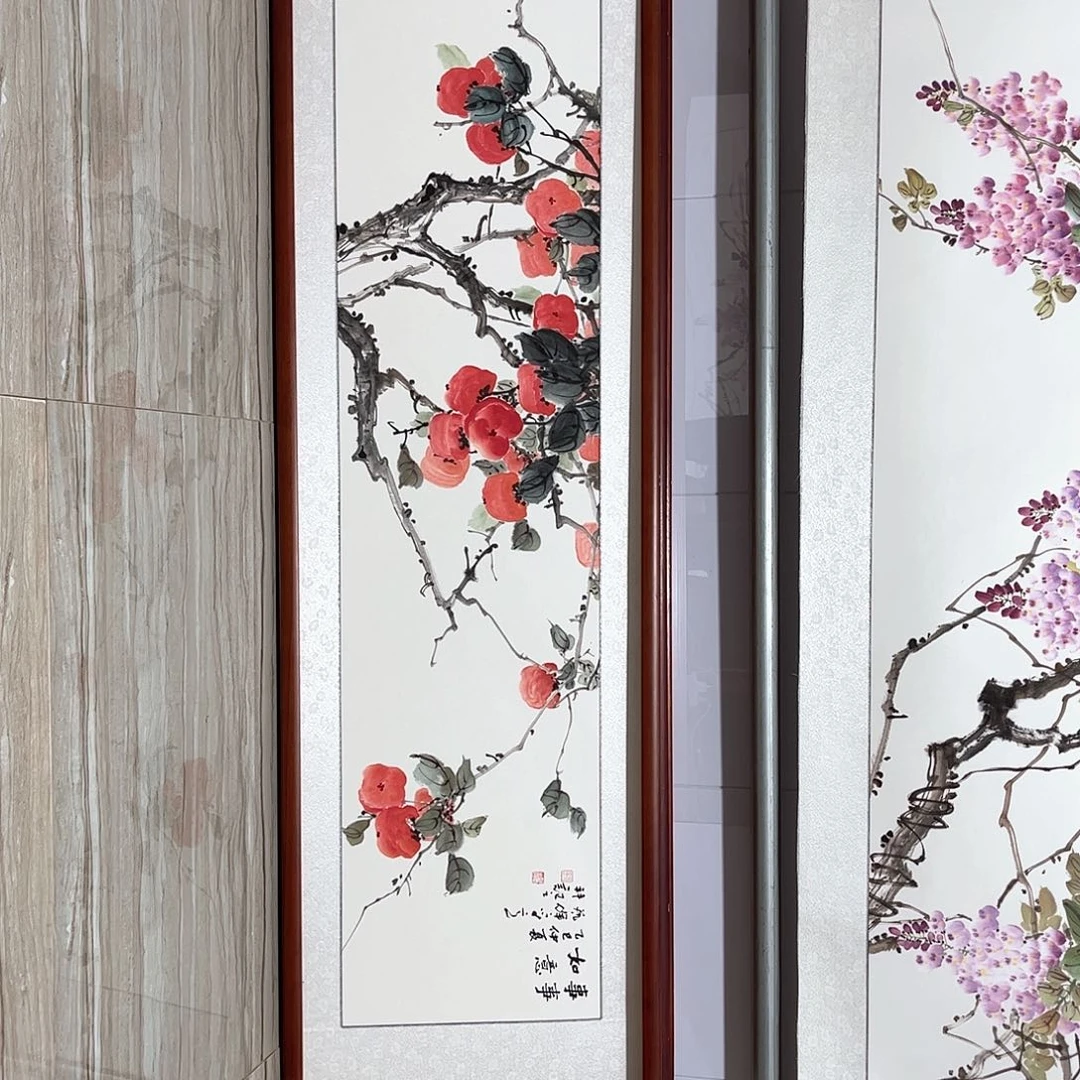 国画书画作品带框163×48