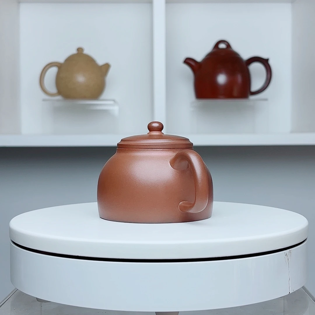 叶***叔金钟160毫升龙窑柴烧紫泥