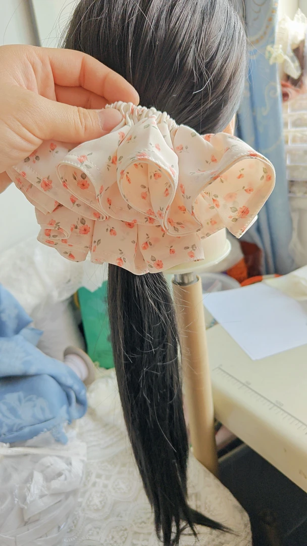 手作定制大号时尚大肠发圈头花高级感女士新款洋气满两件包邮