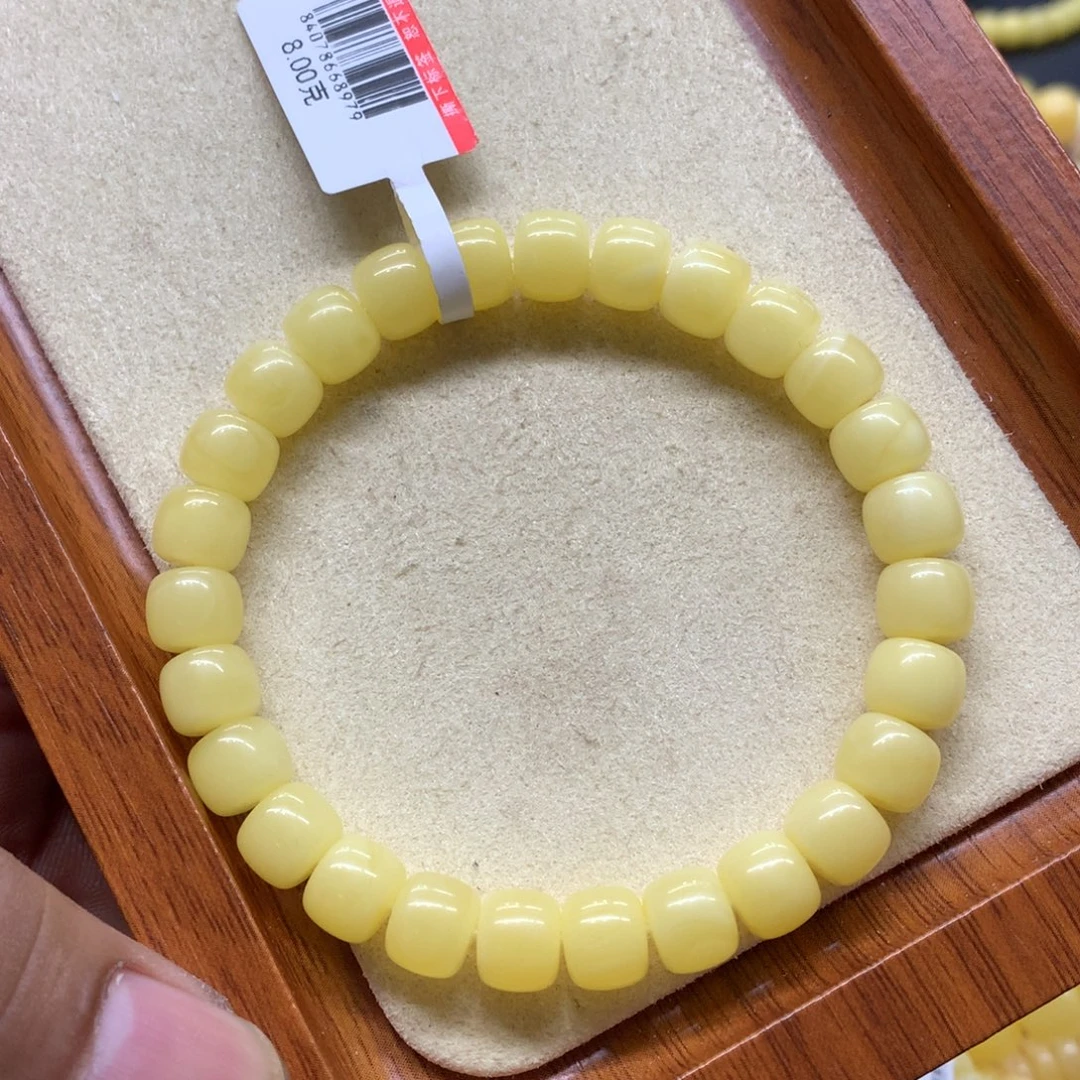 未镶嵌蜜蜡手链蜜蜡