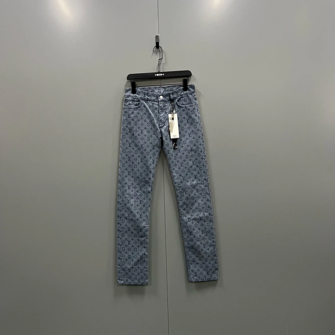 95新 LouisVuitton/路易威登 tt1 lv 蓝色老花牛仔裤 27码/103019