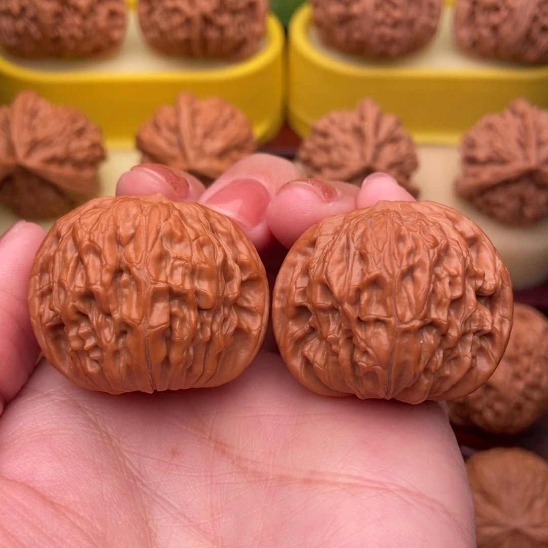 把件文玩核桃精品山地磨盘37