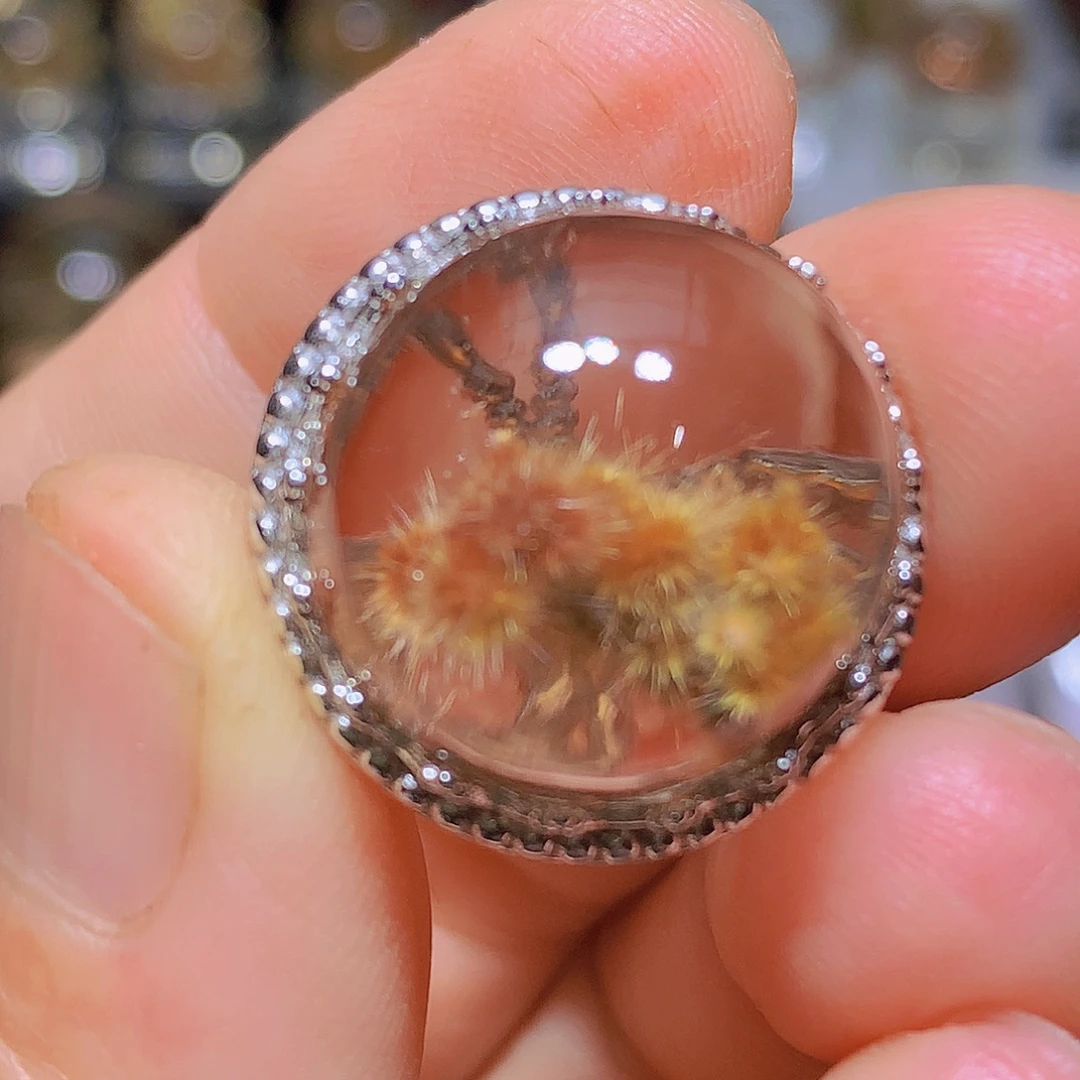 珠宝半成品水晶银S925镶嵌定制款