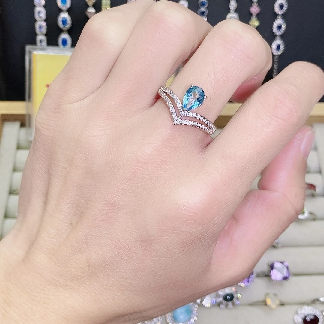 未镶嵌戒指托帕石