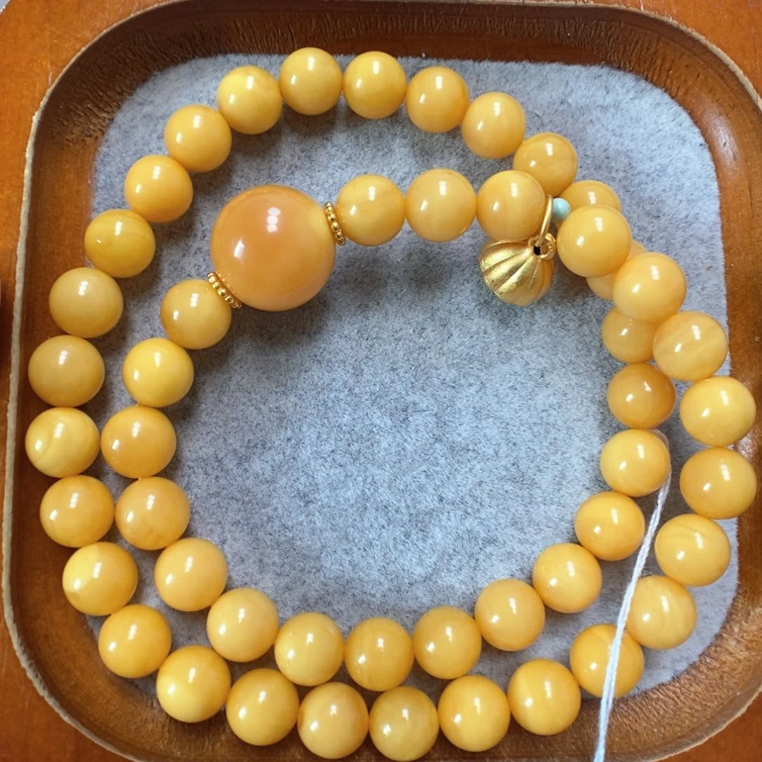 蜜蜡手串未镶嵌蜜蜡手串