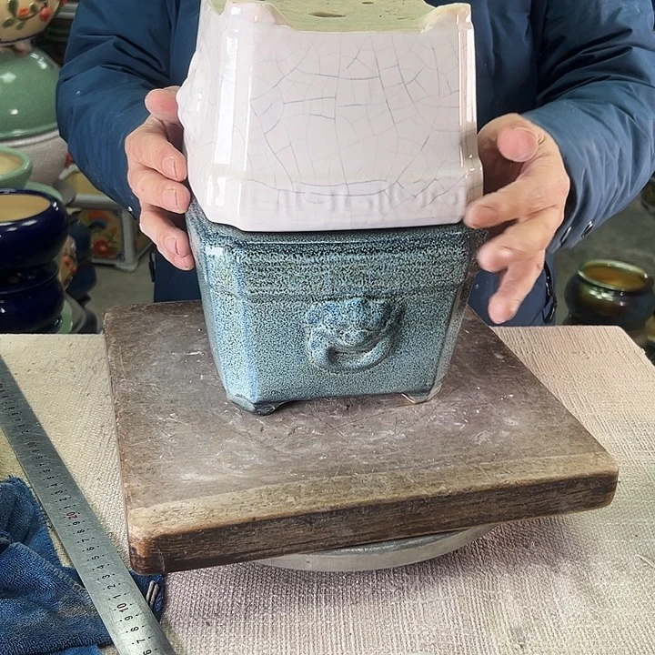 泳坤堂石湾花盆陶瓷