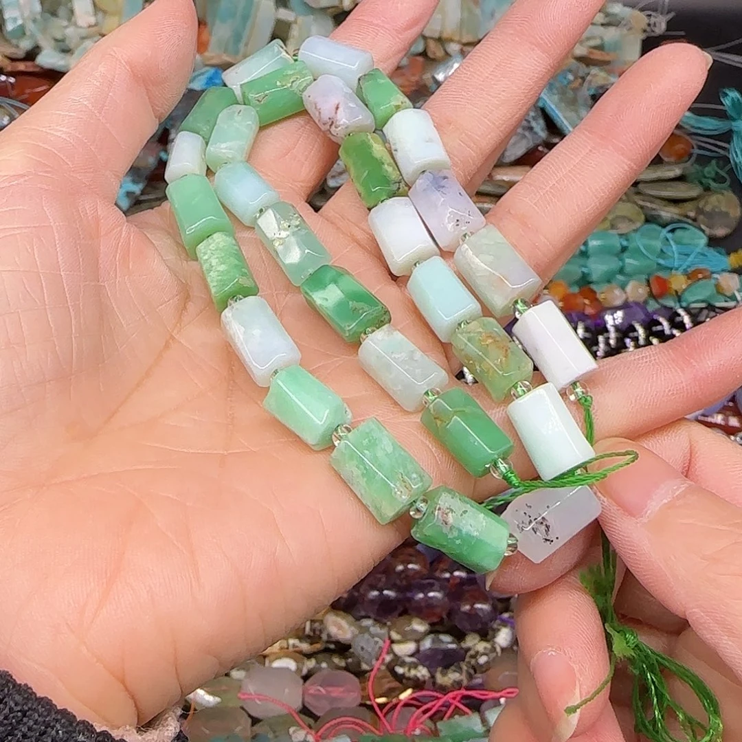 玛瑙/玉髓合金珠宝半成品澳洲玉7mm一条