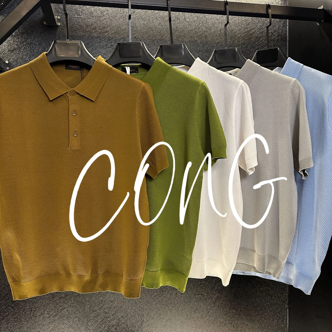 《CONG专属》《带标发》男士夏季拉老师POLO新品轻奢时尚百搭简约5885