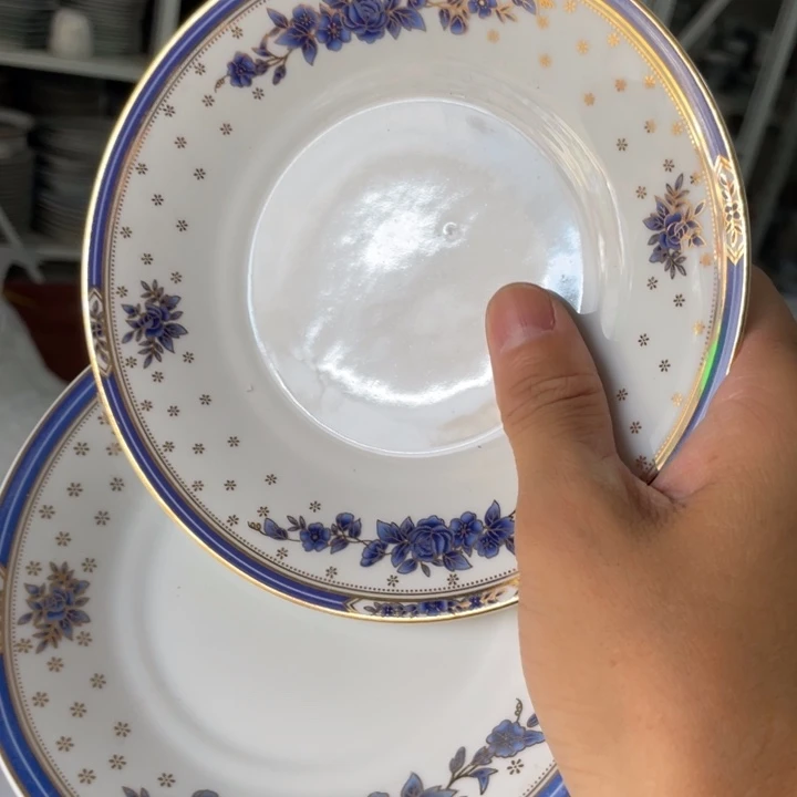 瓷片陶瓷陶瓷6英寸2个红叶