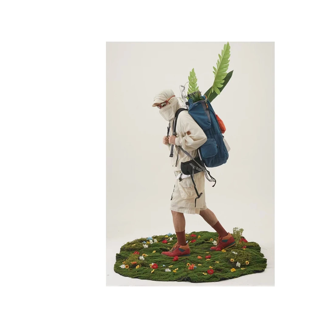 【HM原单】军事风三防多层拉链卡扣双肩包