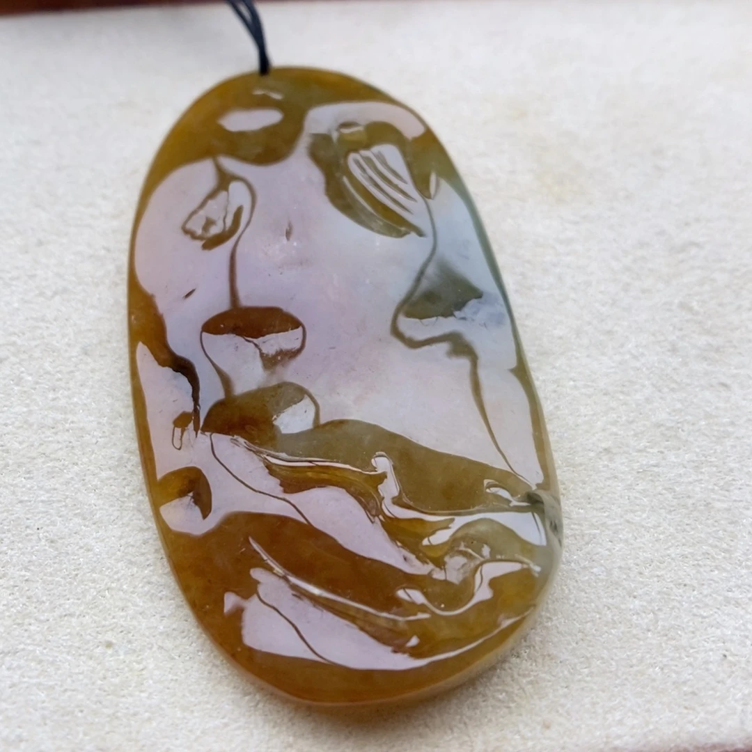 翡翠未镶嵌颈饰吊坠