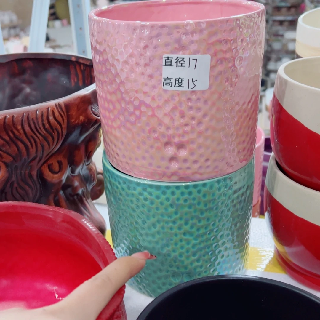 有孔，陶瓷花盆满10米包邮发货