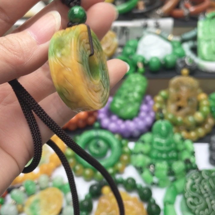 翡翠未镶嵌颈饰项链27