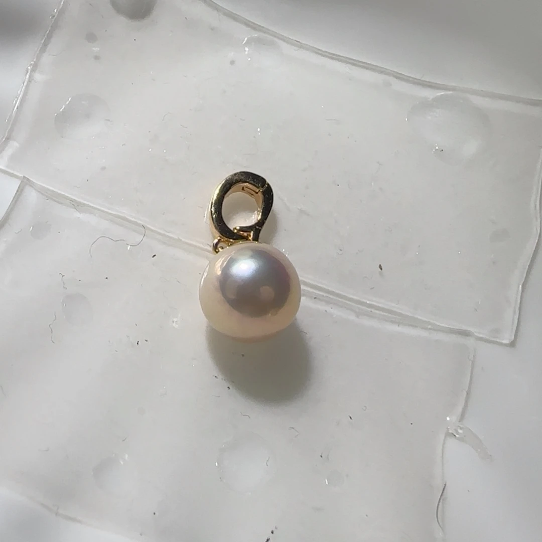 淡水珍珠银S925镶嵌颈饰