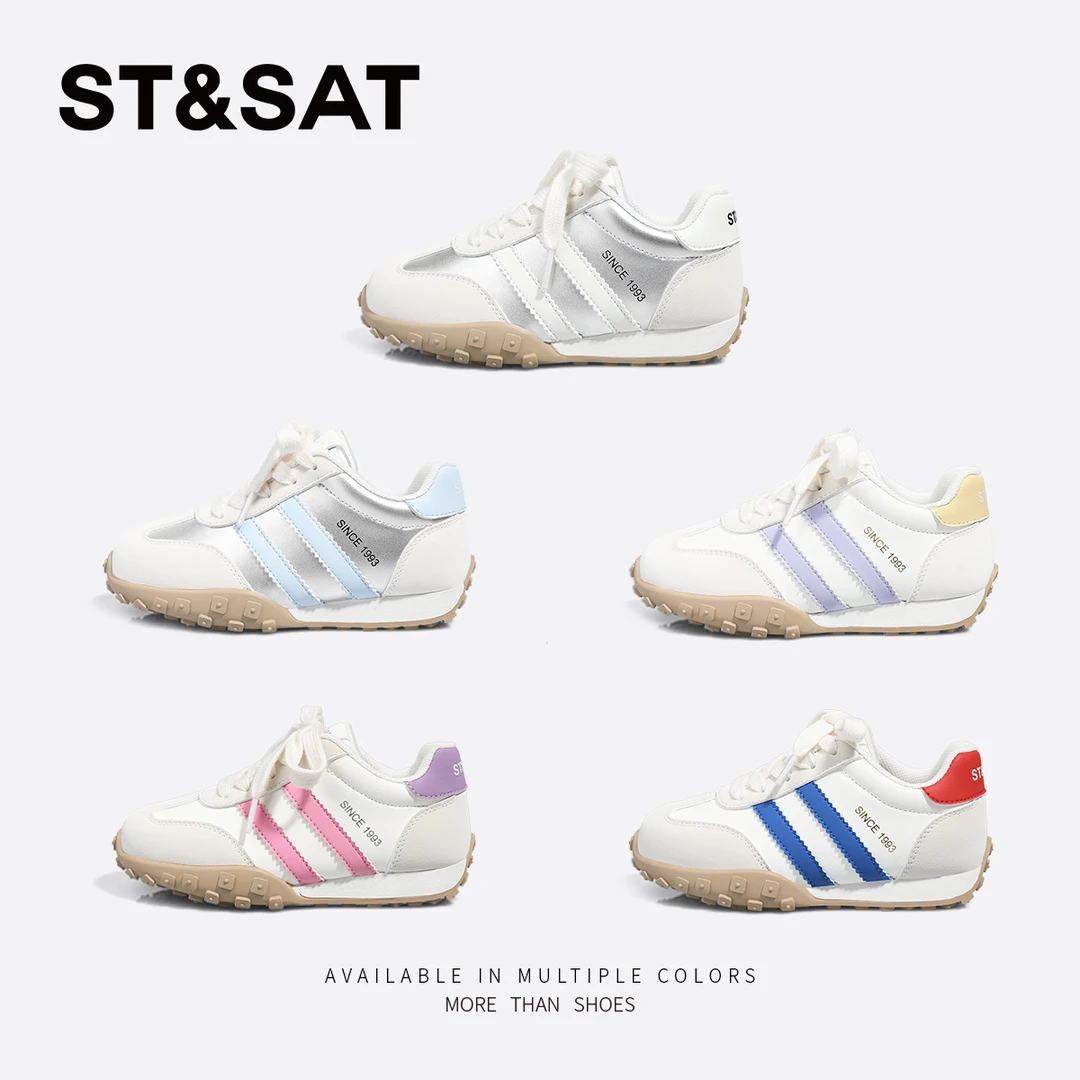 星期六童鞋儿童2025春季新款时尚潮流百搭透气板鞋防滑鞋子L0R