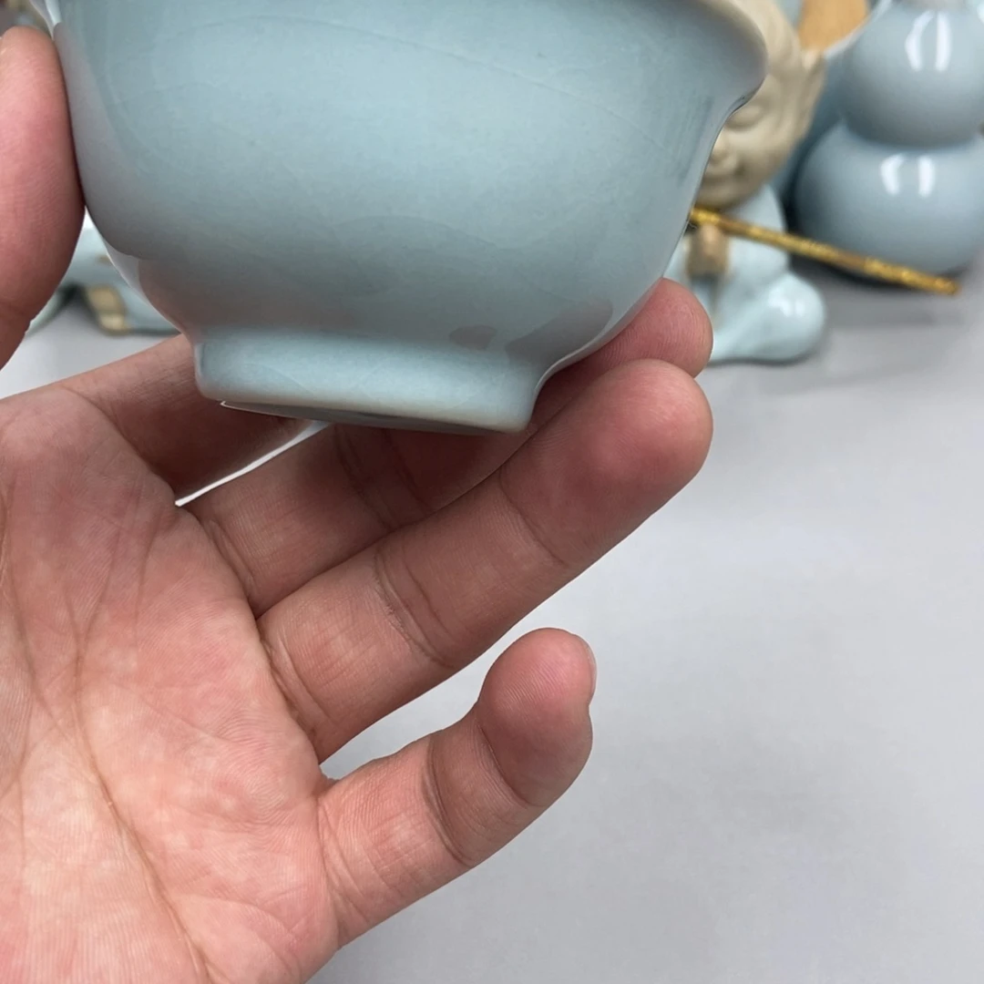 瓷中*梦天青色张君老师永乐杯