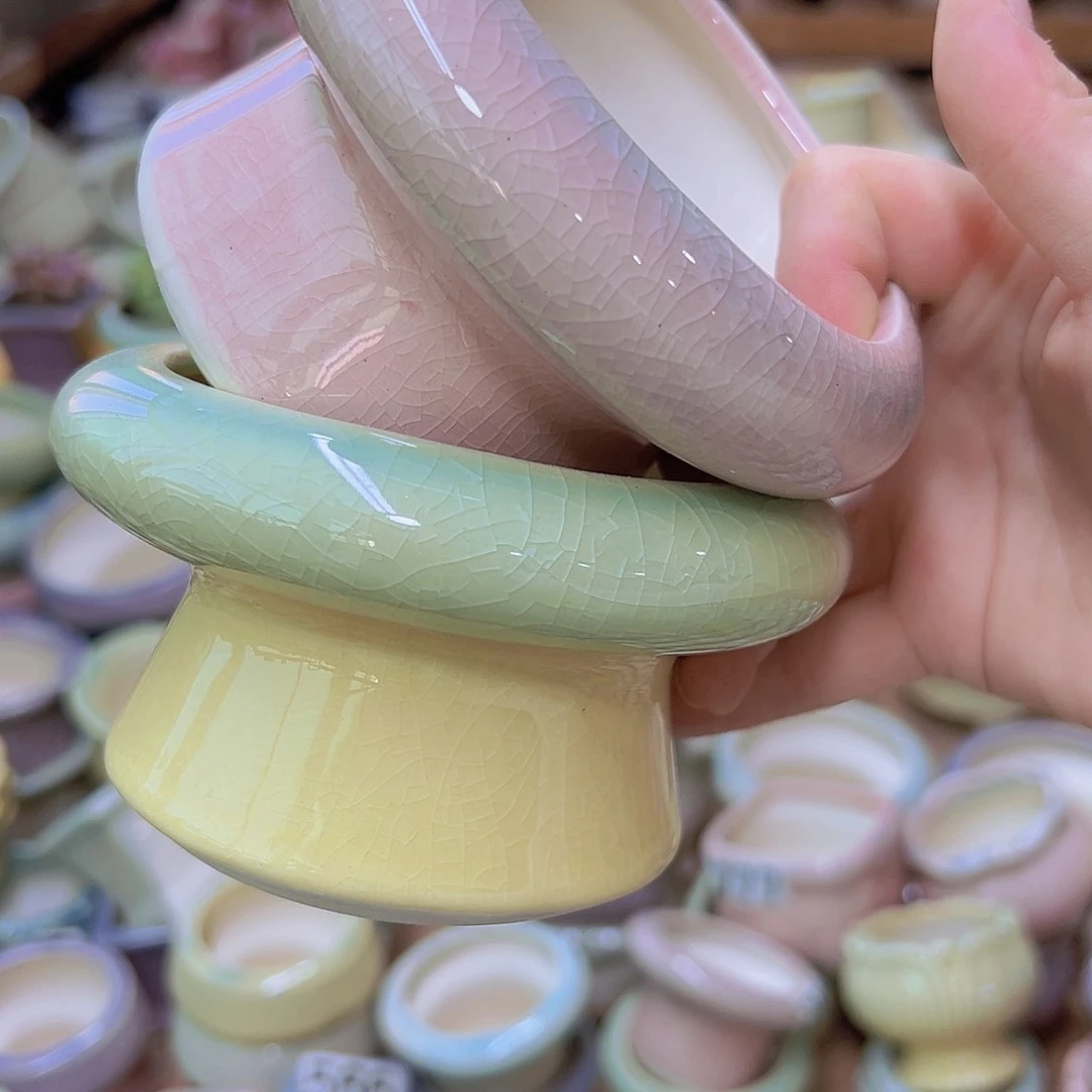 陶瓷花盆当场满12包邮