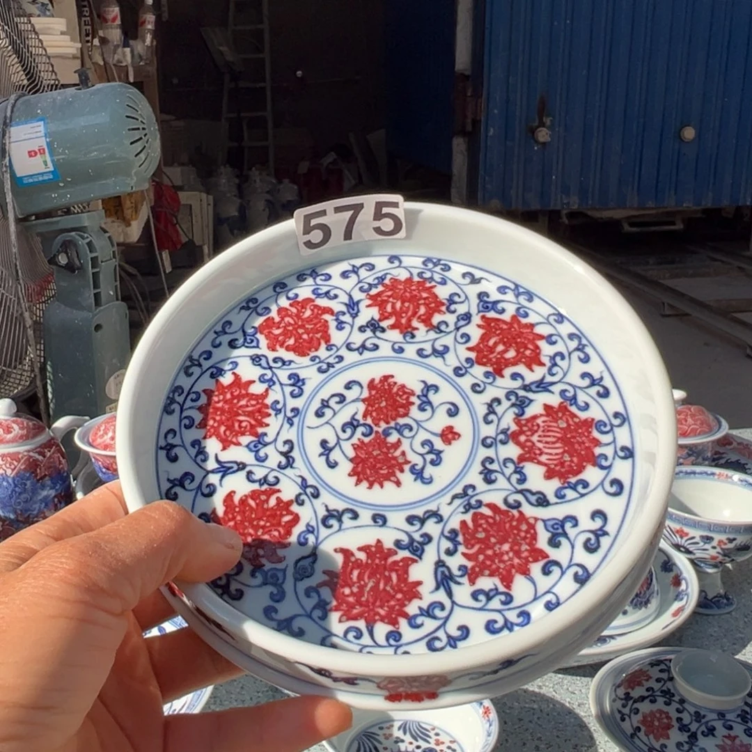 道***远现代瓷青花釉里红工艺