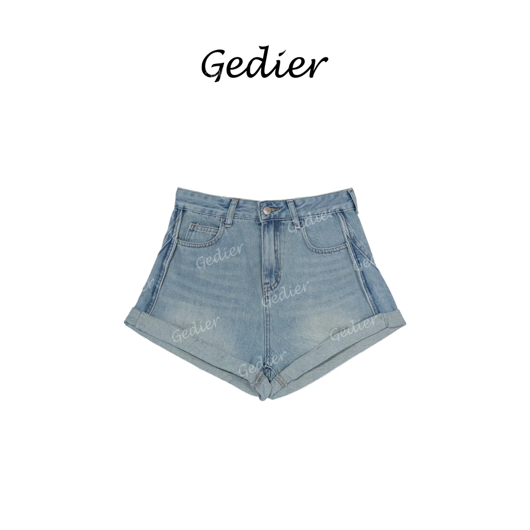 【歌蒂尔】“蓝调” 2025夏季新品百搭时尚牛仔短裤艺菲同款KG520560Y