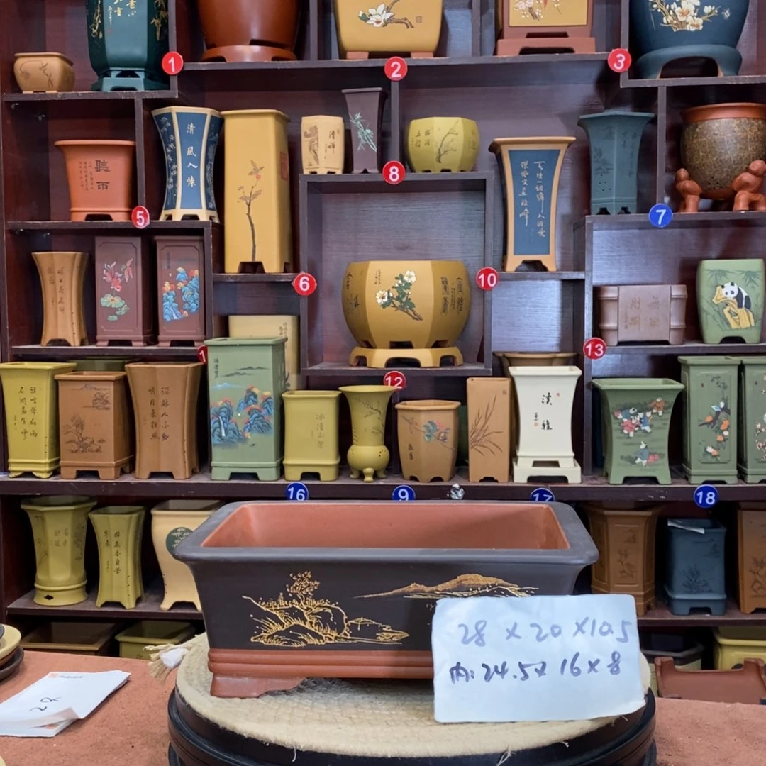 紫砂花盆紫砂花盆