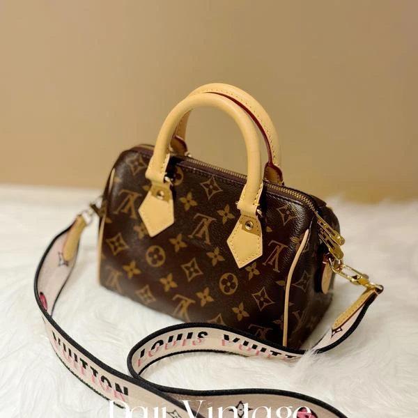 大吉中古/Lv路易威登老花speedy20斜挎包