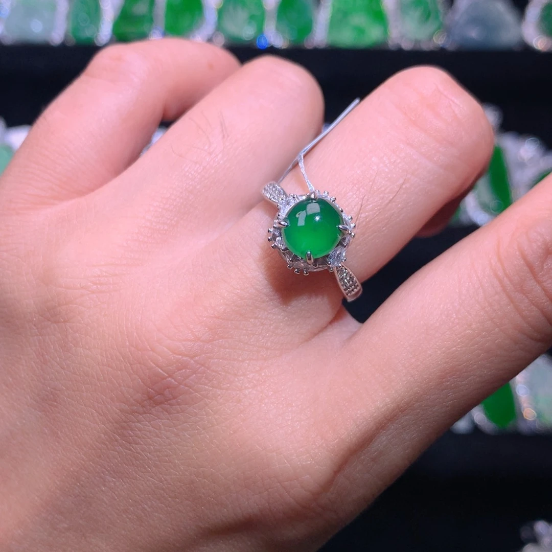 【闪购商品】颈饰银S925镶嵌翡翠天然翡翠