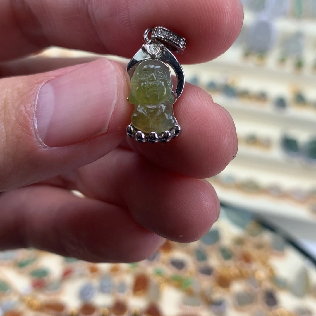 翡翠银S925镶嵌颈饰