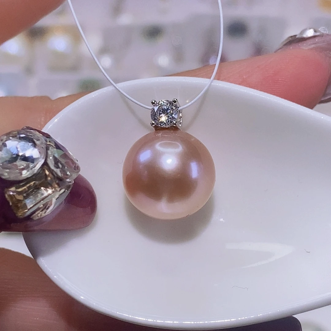 淡水珍珠颈饰银S925镶嵌