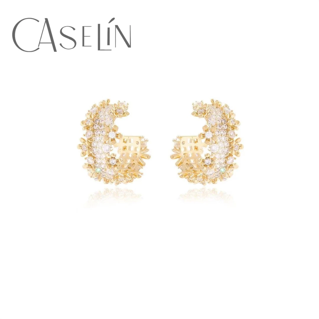 FX法【繁花】LESSIE设计师款耳钉~1474