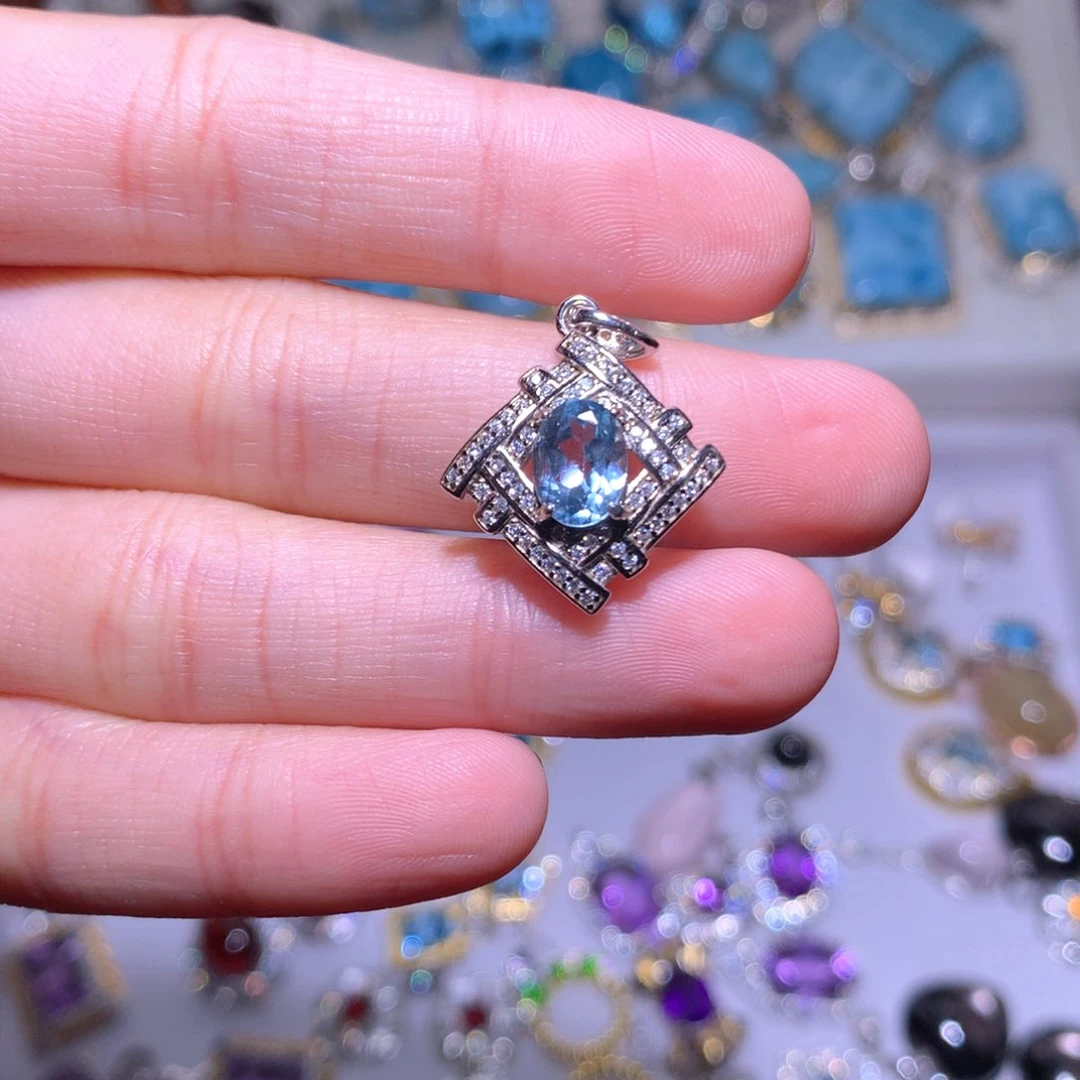 【闪购商品】银S925镶嵌戒指水晶