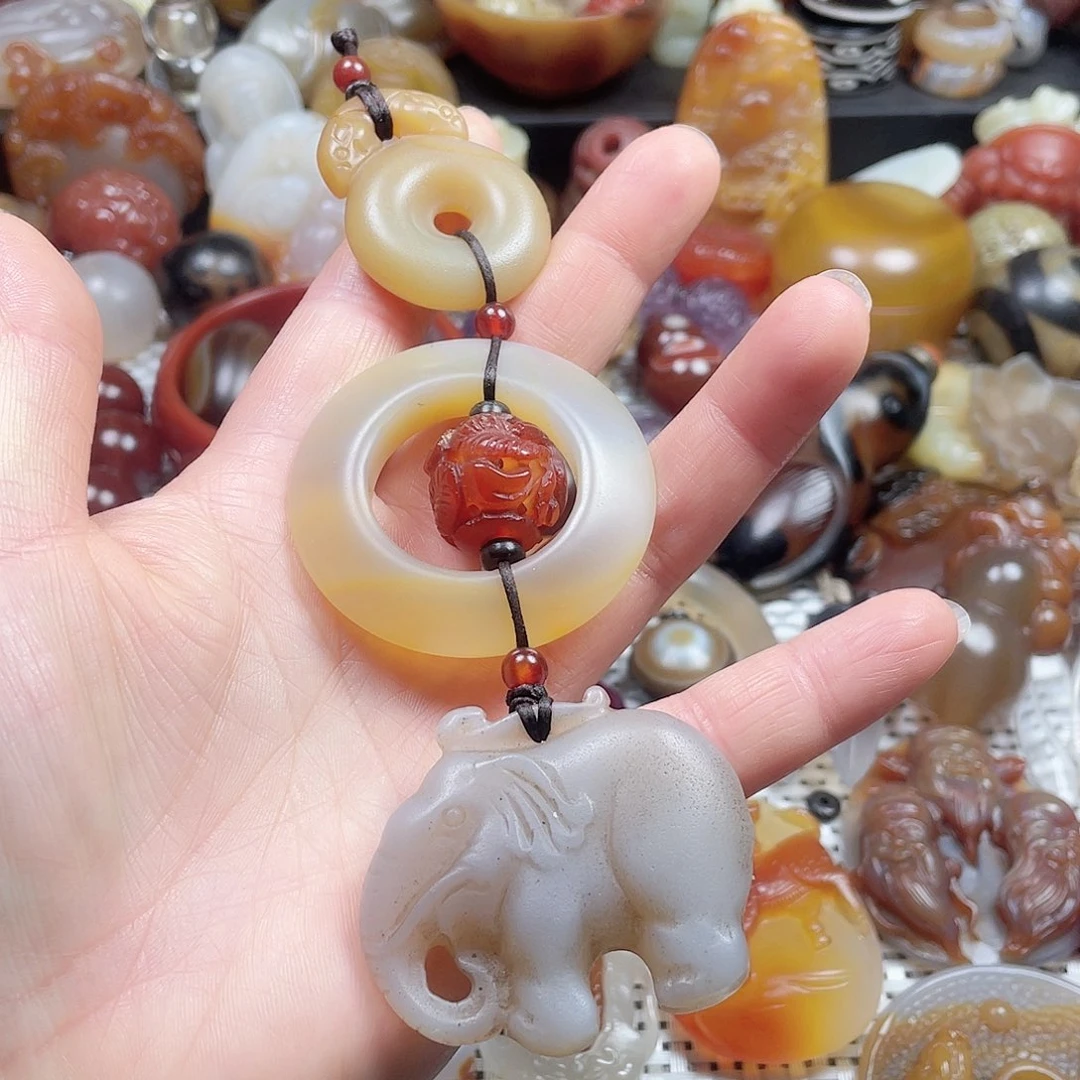 玛瑙/玉髓挂件未镶嵌