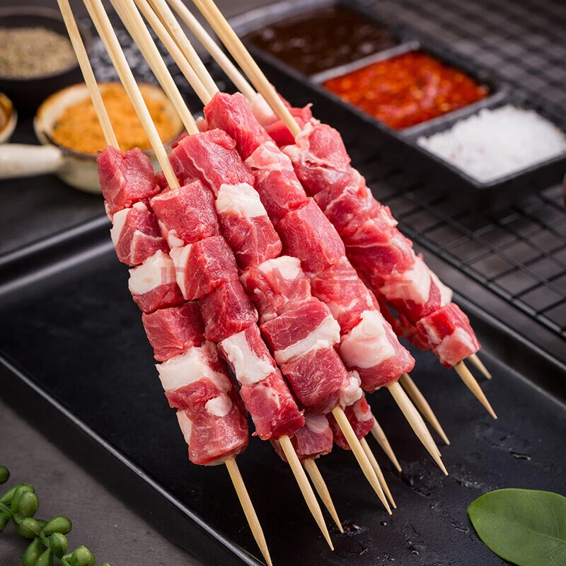 内蒙古苏羴源牧场自家散养羔羊羊肉串