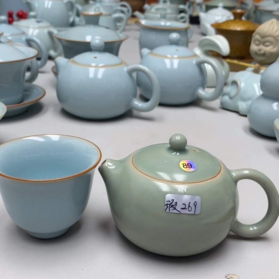 t*w赵琳仿古小西施壶瑕89无礼盒送微瑕玉兰杯