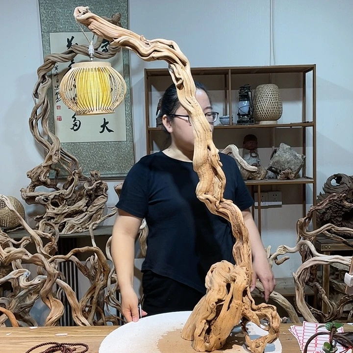 香榧木杜鹃根根艺摆件