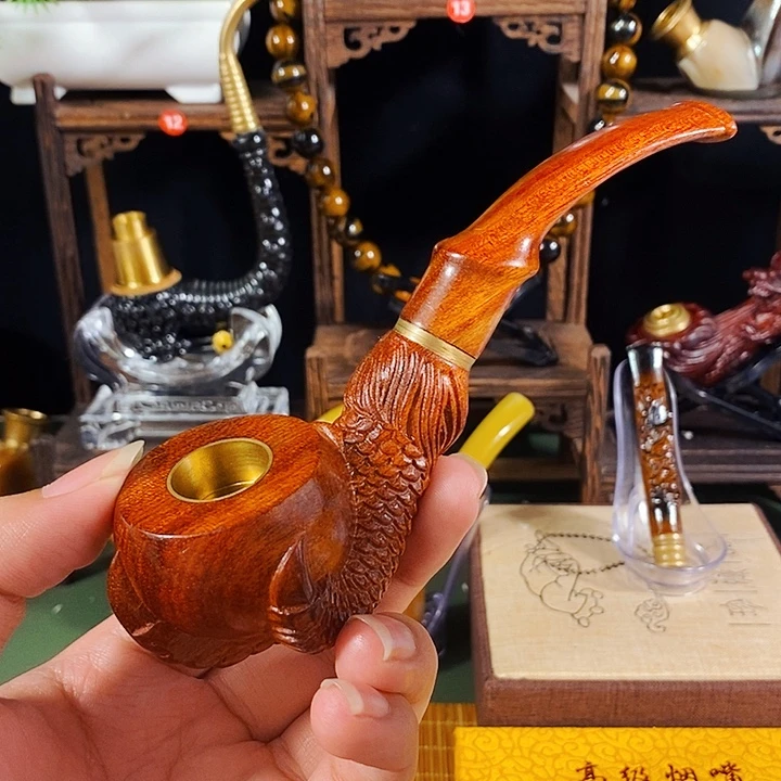高端定制金丝楠烟嘴