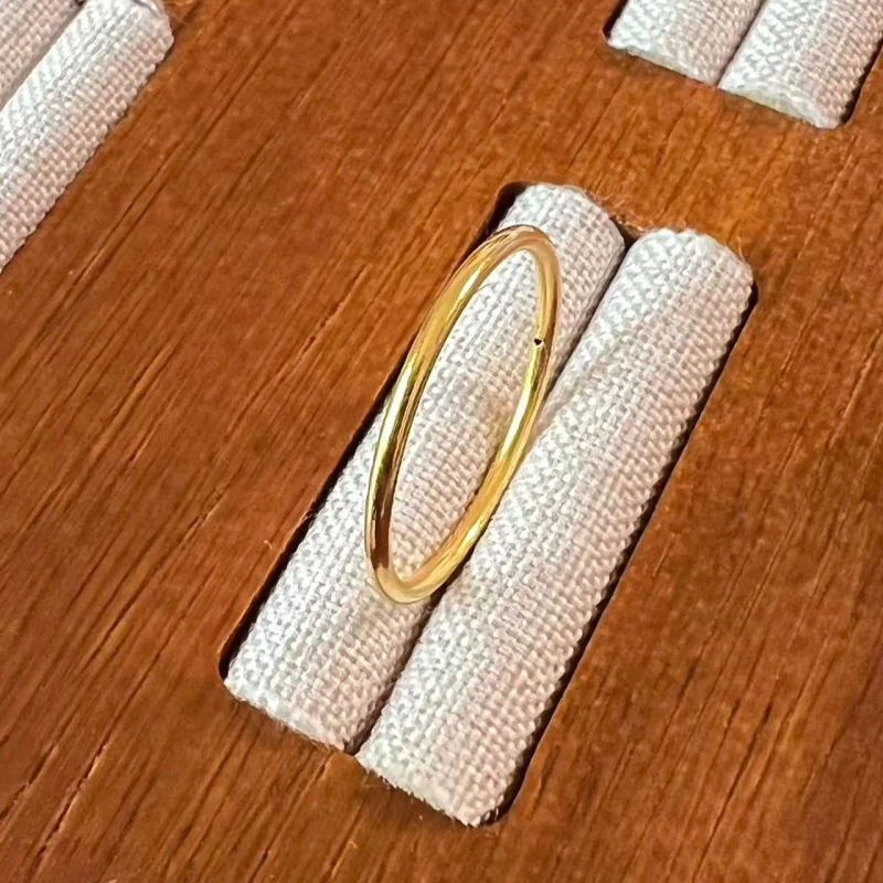 克重0.27 19号 亮面戒指 足金999