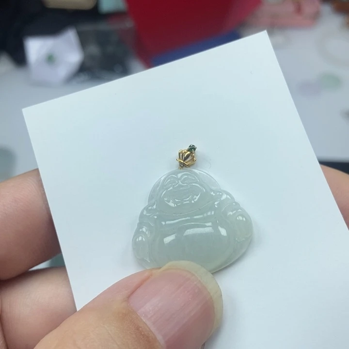 翡翠颈饰18K金镶嵌00000014