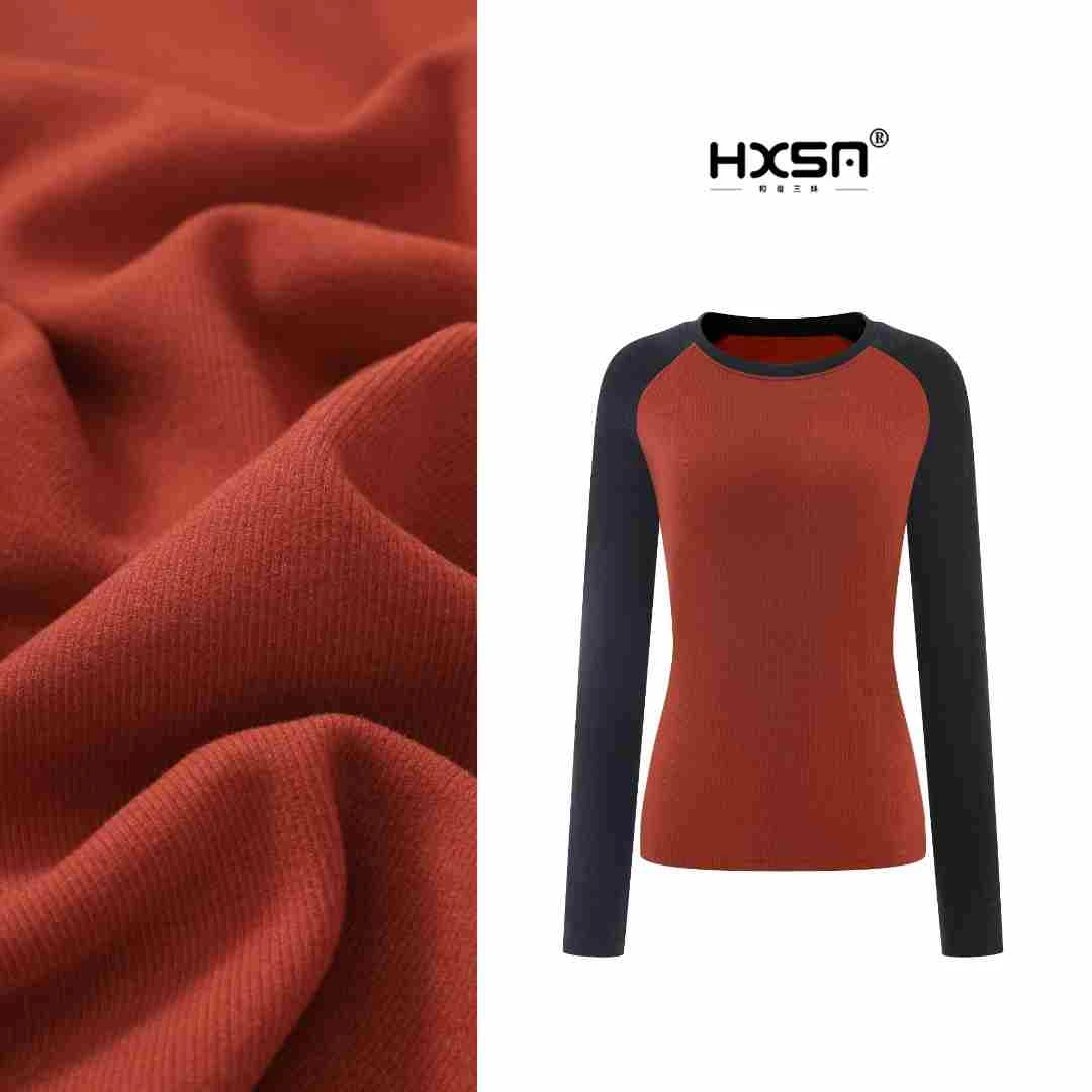 （视频）暖小豆「棉花糖德绒T」秋冬撞色插肩袖圆领打底衣034