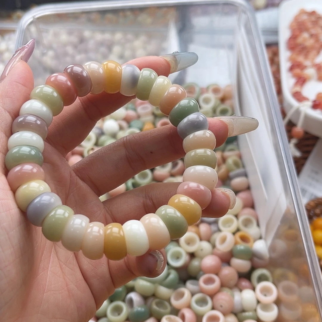 白玉菩提吊坠a微瑕13mm/30+3颗碗肠