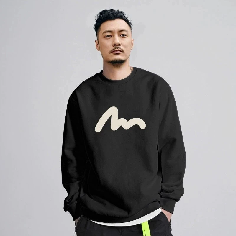 仓石一树潮牌秋冬加绒卫衣男蛇年酒红圆领上衣本命年情侣新年外套