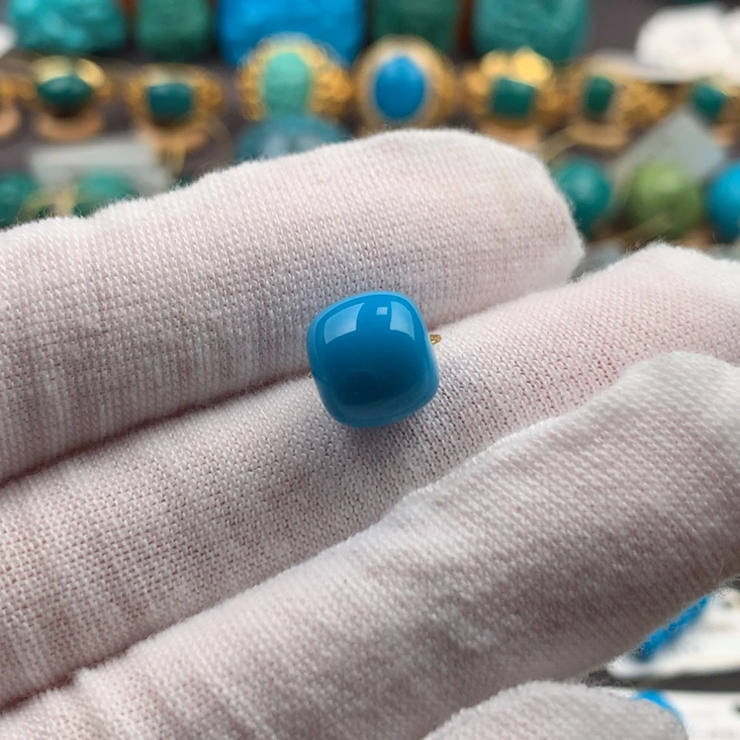 绿松石未镶嵌发饰9.6mm