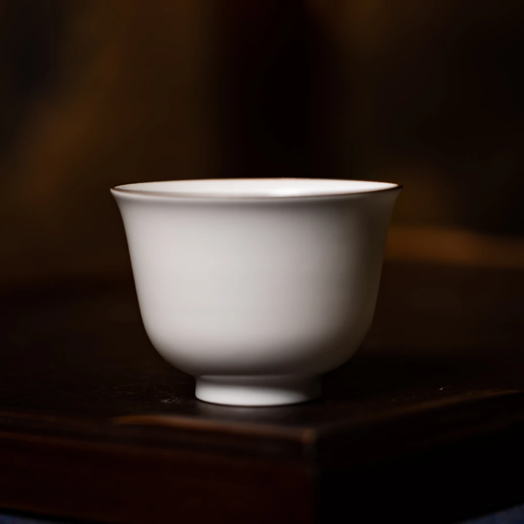 【墨舍名窑】九段  素胎花神杯（jd340）