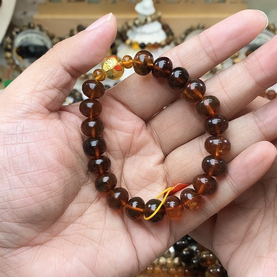 琥珀未镶嵌手链10内画