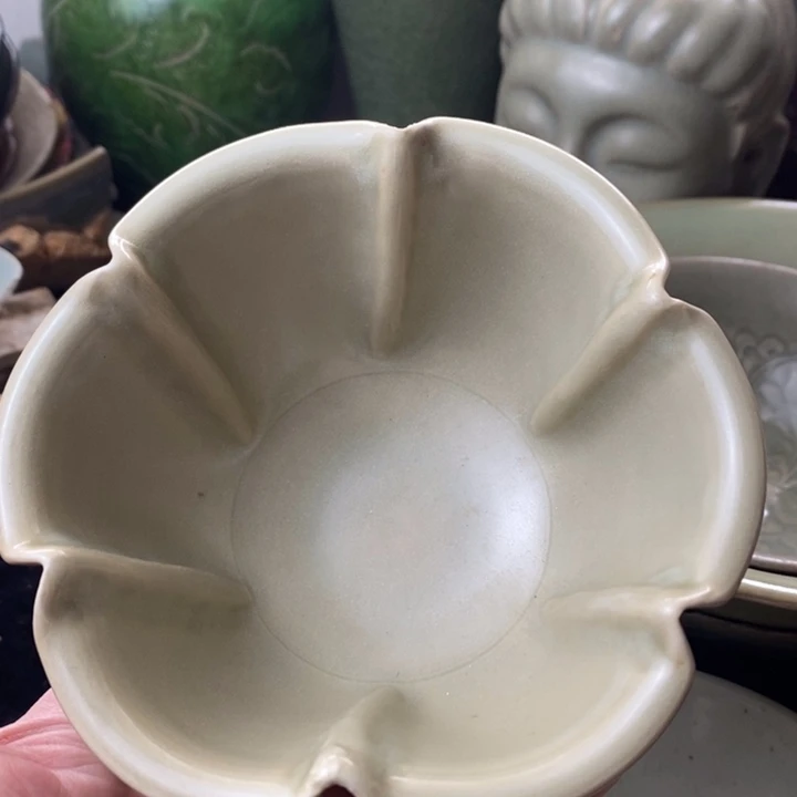 瓶耀州窑花口小碗