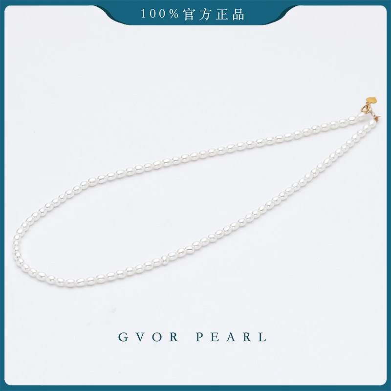 正品丨【珍珠奶奶推荐】baby小米淡水白珍珠项链 3-4mm C1208