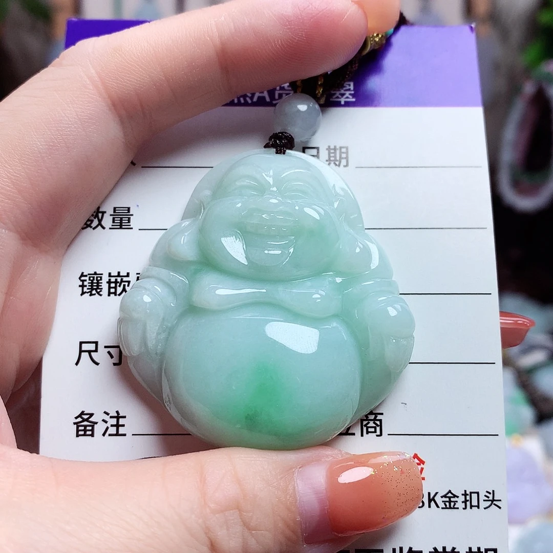 颈饰未镶嵌翡翠佛公15