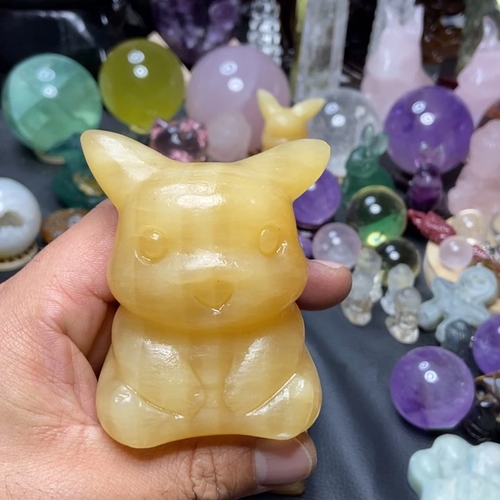 水晶摆件未镶嵌皮卡丘