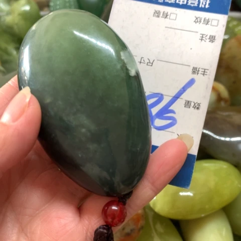 蛇纹石玉未镶嵌手把件